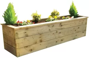 Image of Zest4Leisure Sleeper Raised Bed 1.8x0.45x0.45