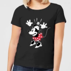 Image of Disney Minnie Mouse Surprise Womens T-Shirt - Black - M
