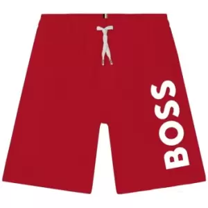 Image of Boss Junior Logo Swim Shorts - Red