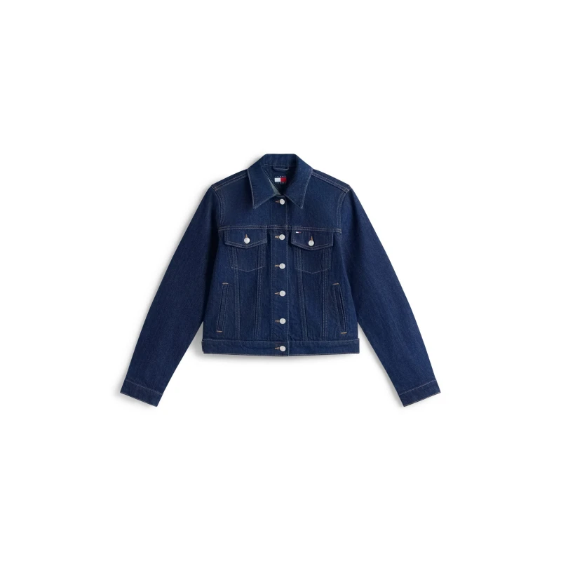 Image of Tommy Jeans TJ Trucker Jacket Ld63 Denim Dark female 14 (L)