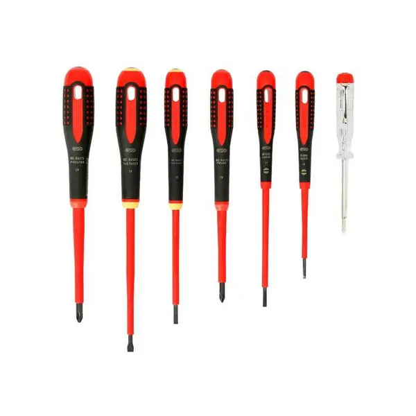 Image of Bahco 7 Piece BE-9887S Ergo Vde Insulated Screwdriver Set BE-9887S