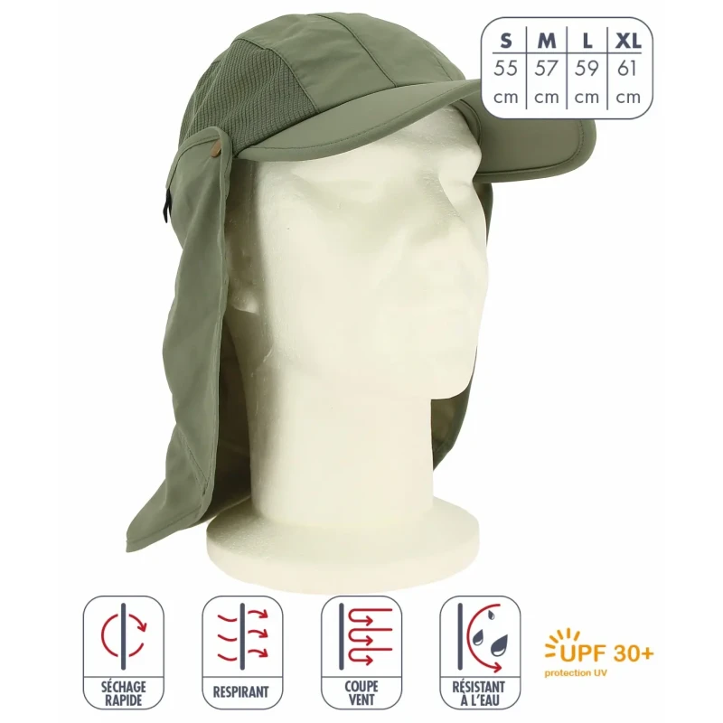Image of Rain cap Elementerre Albatros Vert Unisex L