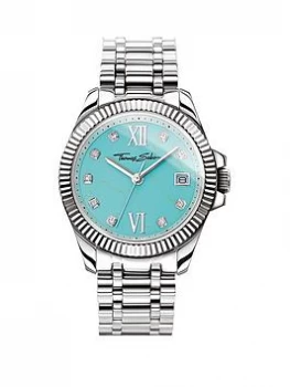 Image of Thomas Sabo Divine Turquoise Dial Stainless Steel Ladies Watch, One Colour, Women