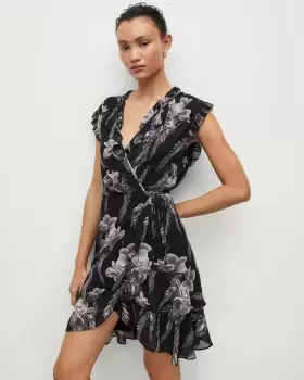 Image of AllSaints Ari Sleeveless Mia Floral Mini Dress