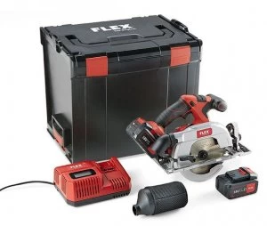 Image of Flex CS62 18 Volt Cordless Circular Saw Brushless Motor 2 x 5 Amp Battery & Charger