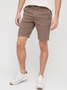 Image of Hugo Boss Schino Slim Fit Chino Shorts Beige Size 36 Men