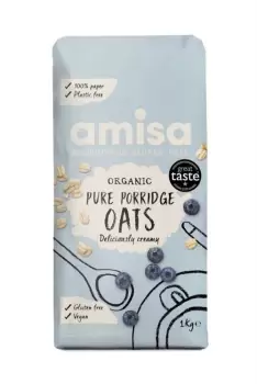 Image of Amisa Organic GF Pure Porridge Oats 1KG