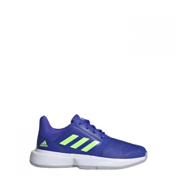 Image of adidas CourtJam Tennis Shoes Kids - Sonic Ink / Signal Green / Clo