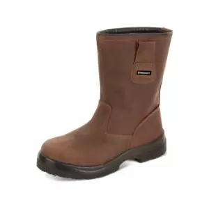 Image of Beeswift S3 pur rigger safety work boot sz 11 - Brown - Brown