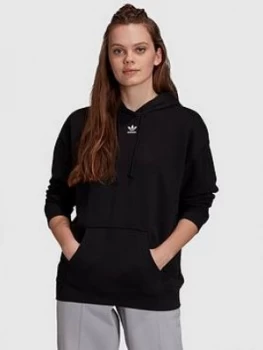 Image of adidas Originals Trefoil Essentials Hoodie - Black, Size 10, Women
