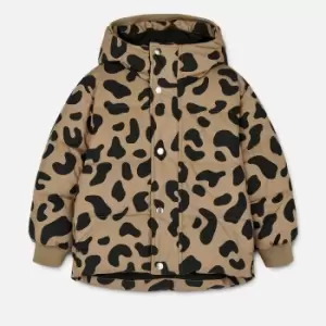 Image of Liewood Kids Palle Leopard Print Shell Puffer Jacket