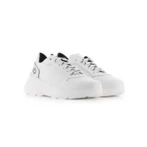 Image of Valentino White Black Leather Sneakers