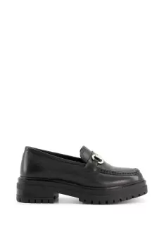 Image of Wide Fit 'Gallagher' Leather Loafers