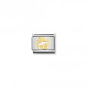 Image of Nomination Composable Classic Zodiac 18K Gold Pisces Link 030104/12