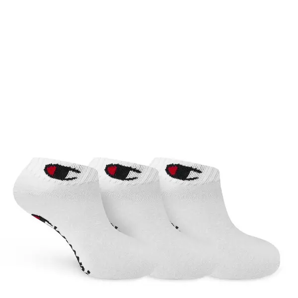 Image of Champion White 3 Pack Quarter Socks
