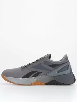 Image of Reebok Nanoflex Training Shoes - Grey/Black, Grey/Black, Size 8, Men