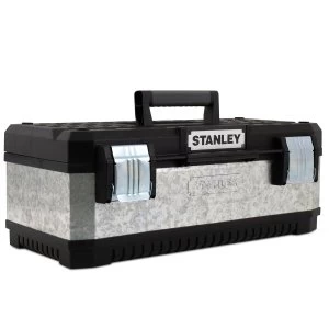 Image of Stanley Galvanised Metal Toolbox 23In