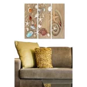 Image of MDF344115599 Multicolor Decorative MDF Painting (3 Pieces)