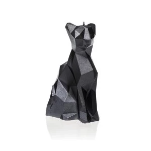 Image of Steel Low Poly Cat Candle