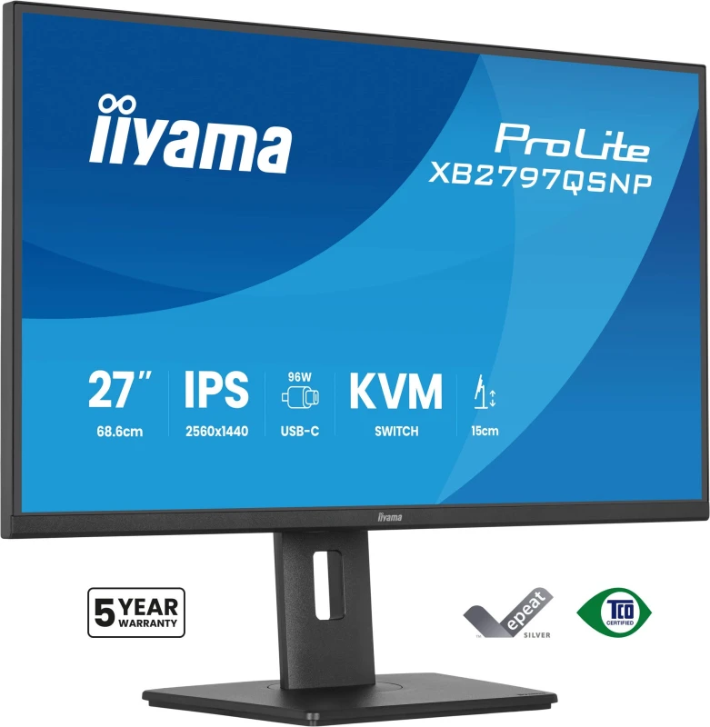 Image of iiyama iiyama ProLite XB2797QSNP-B1 computer monitor 68.6cm (27") 2560 x 1440 pixels Quad HD LED Black XB2797QSNP-B1