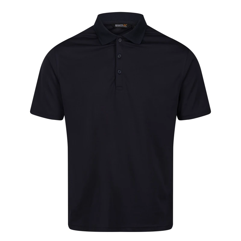 Image of Regatta Professional Mens Moisture Wicking Polo Shirt in Navy Size: XS Navy Male XS