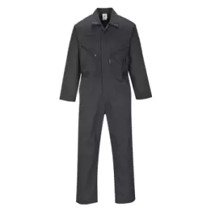 Image of Portwest Liverpool Zip Coverall Black M 33"