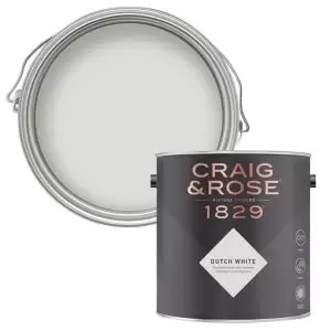 Image of Craig & Rose 1829 Dutch White Eggshell Wall Paint, 750Ml