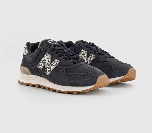Image of New Balance 574 Trainers Phantom Leopard, 7