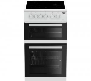 Image of Beko KDC5422AW 50cm Double Electric Cooker