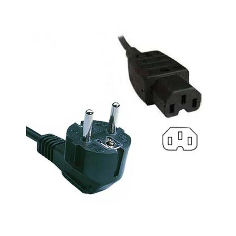 Image of FDL 2M EUROPEAN MAINS CABLE TO IEC C13 SOCKET - 10A 1.0mm