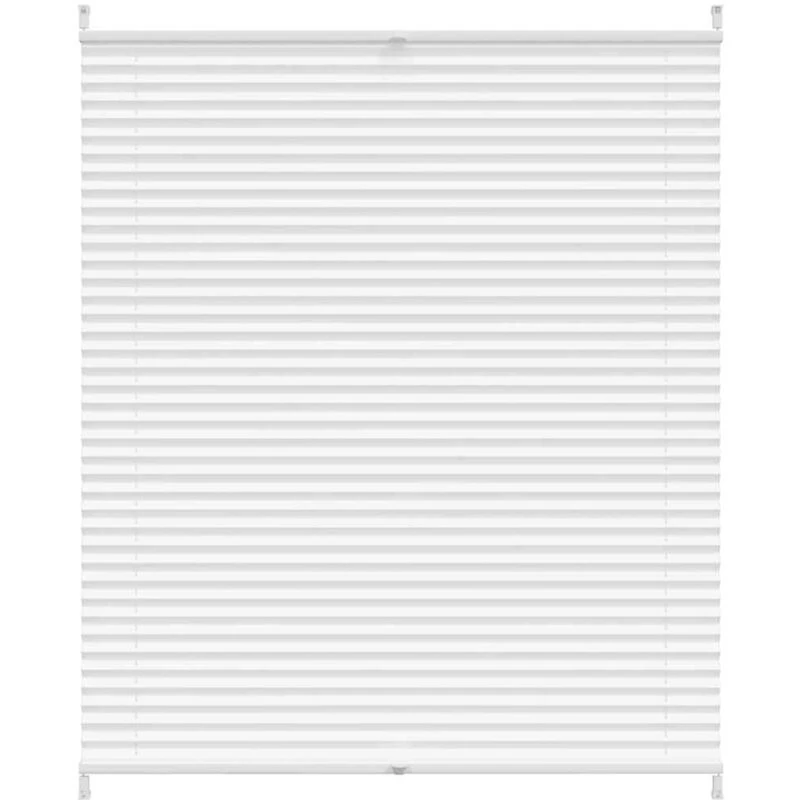 Image of VIDAXL Plisse Blind 110x100cm White Pleated Blind Vidaxl 240613fr