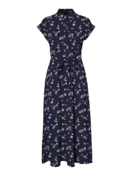 Image of VERO MODA Wrap Maxi Dress Women Blue