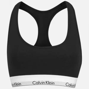 Image of Calvin Klein Womens Modern Cotton Bralette - Black - L