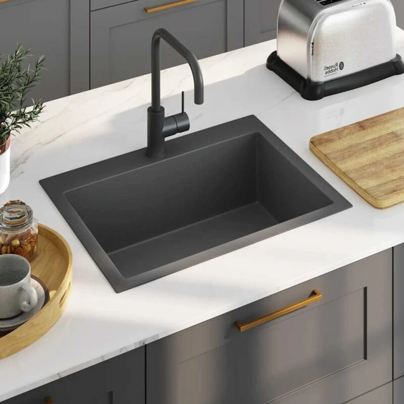 Image of VIDAXL Handmade Kitchen Sink Black Stainless Steel Vidaxl 8720286179130