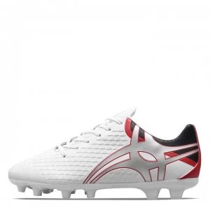 Image of Gilbert Kaizen Pace 2 Firm Ground Rugby Boots Mens - White/Silver