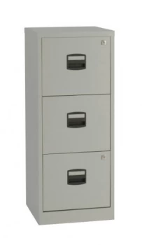 Image of Bisley A4 Personal Filing Cabinet 3 Drawer Grey
