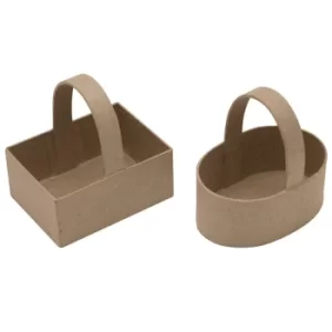 Image of Major Brushes Paper Mache Baskets (Pack of 6)