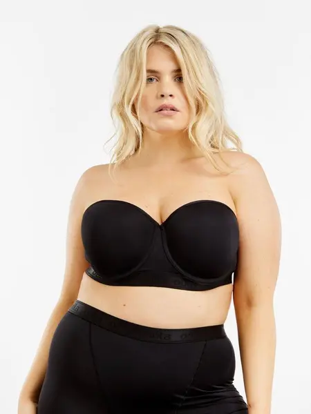 Image of Black Moulded Strapless Multiway Bra