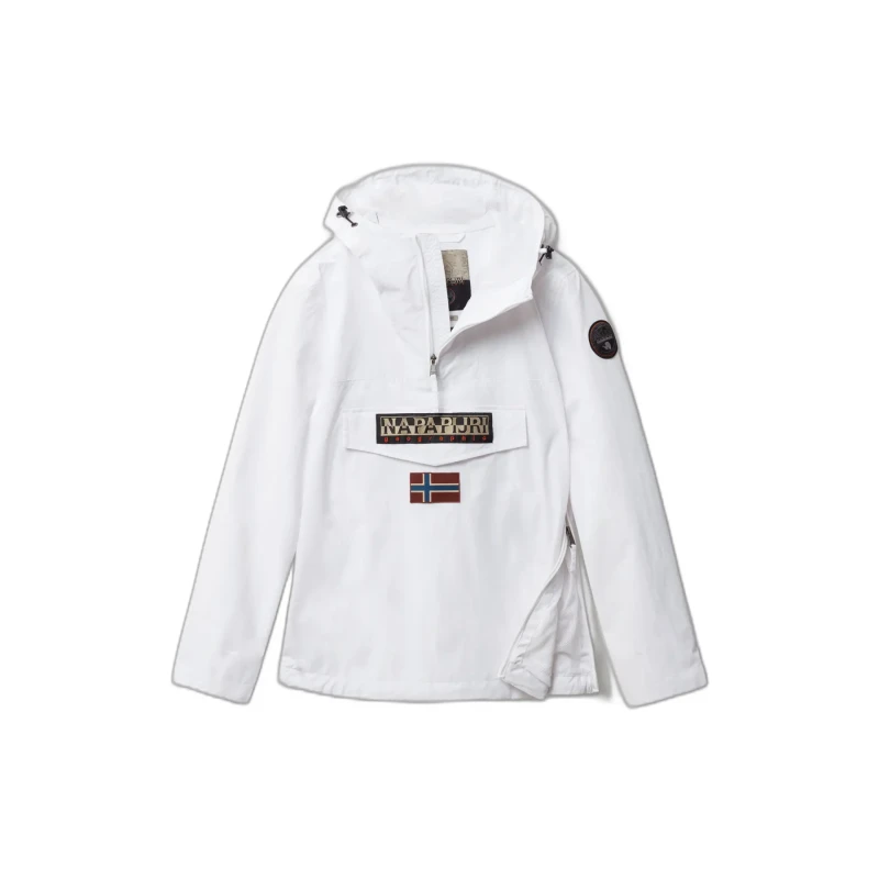 Image of Waterproof hooded jacket Napapijri Rainforest Blanc Male L