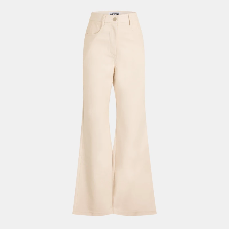 Image of AmyLynn Womens Wide Leg Trousers White female 8 (S)