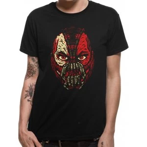 Image of Batman Dark Knight - Bane Face Mens Medium T-Shirt - Black
