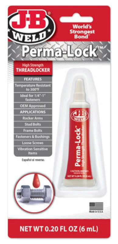 Image of Netagon J-B Weld Perma-Lock Red 6ml High Strength