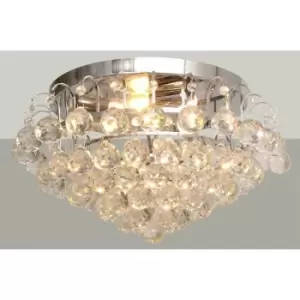 Image of Helam Clarisa Ceiling Light Chrome 50cm