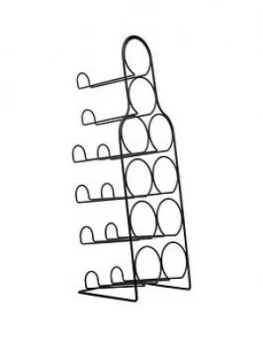 Image of Premier Housewares Metal Wire 10-Bottle Wine Rack ; Black