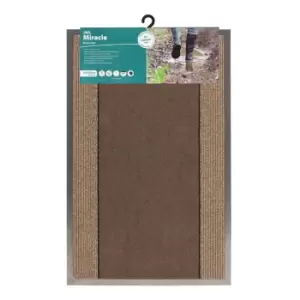 Image of JVL Miracle Barrier Mat, 60x90cm - Brown