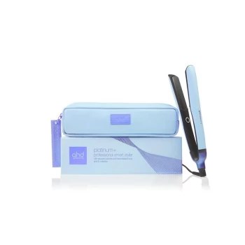 Image of GHD Platinum+ Hair Straightener in Pastel Blue - Blue