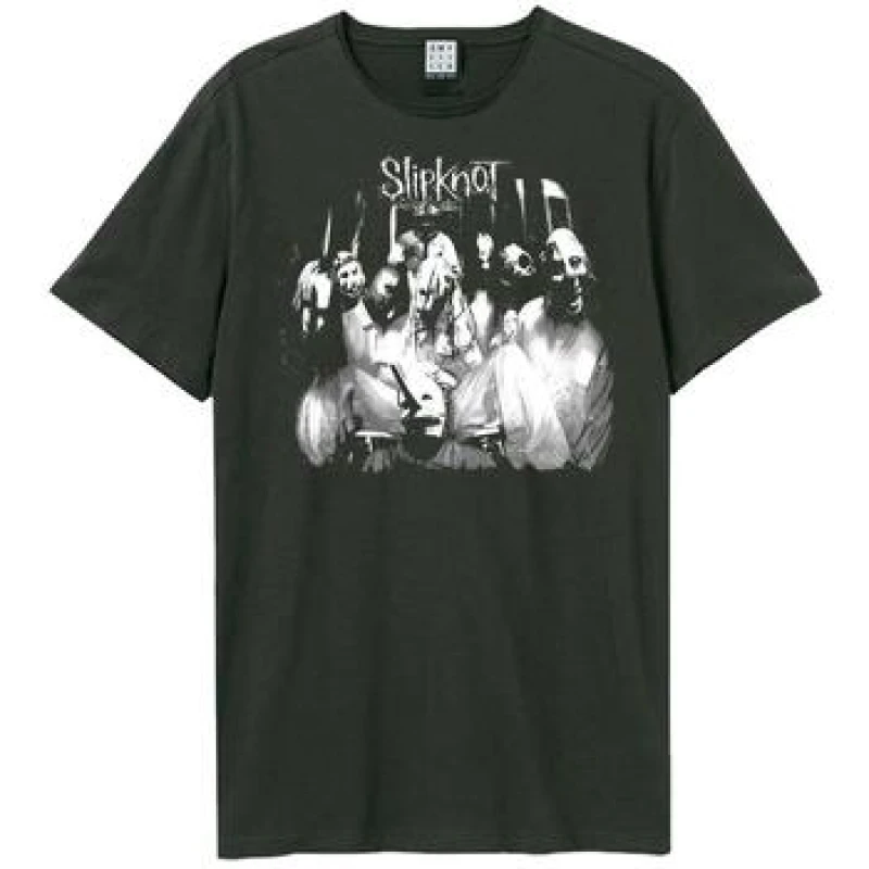 Image of Amplified Amplified Men Masks Slipknot T-Shirt in Charcoal Size: X-Small Charcoal XS Male 5063300421703