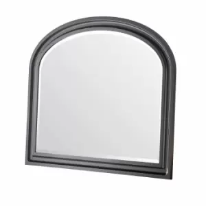 Image of Yearn Mirrors Yearn Contemporary Overmantle Black Bevelled