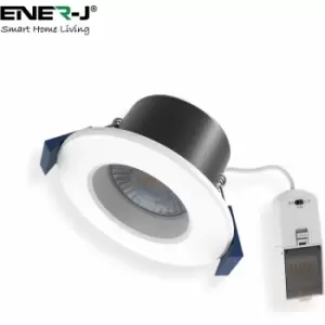 Image of Ener-j - Pack of 2 8W Fire Rated LED Downlight Dimmable & cct Changing IP65, 880Lm