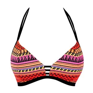 Image of Freya Way out west soft triangle bikini top Multi Coloured